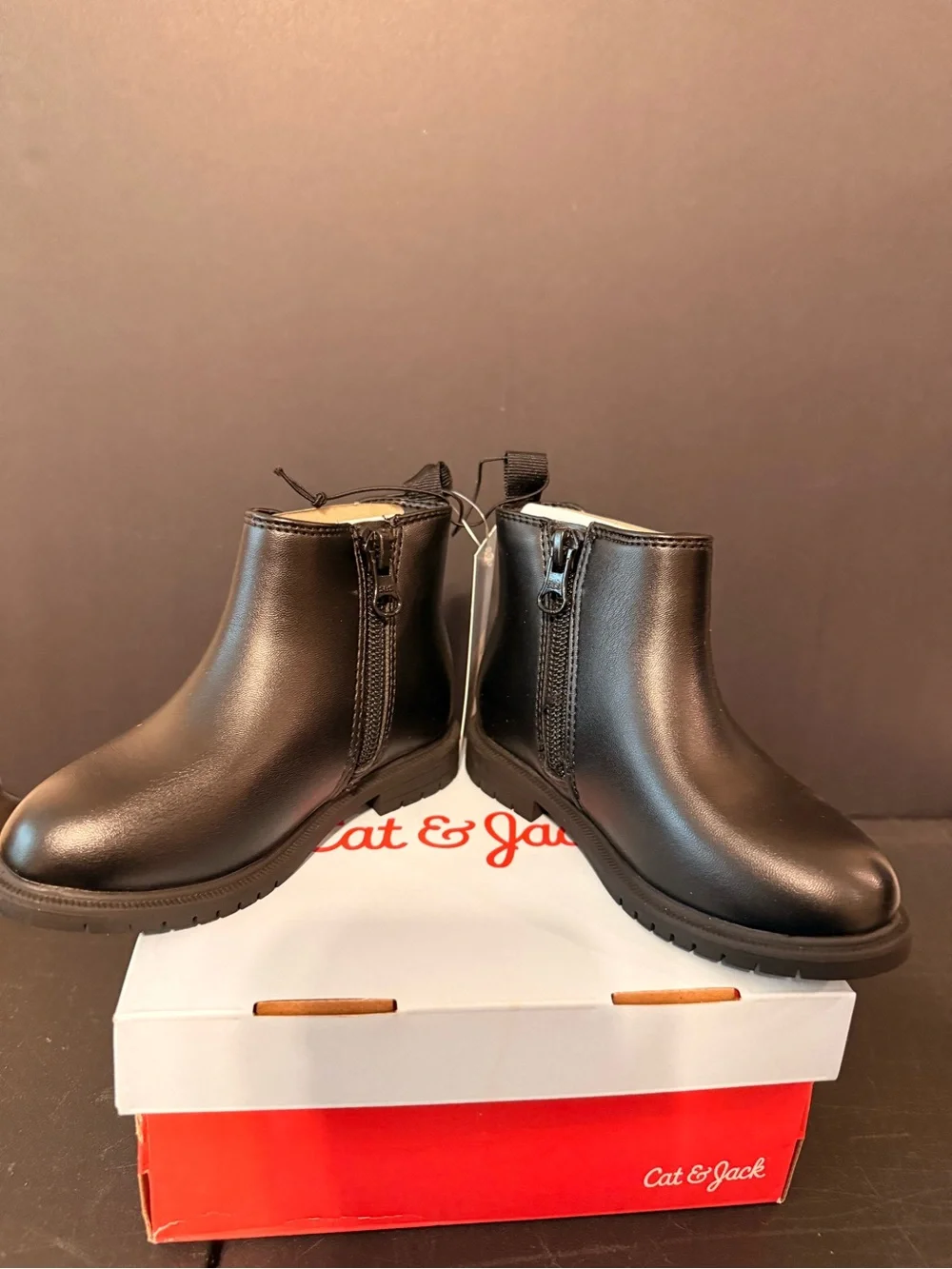 Cat & Jack Black Kids Chelsea Boots
